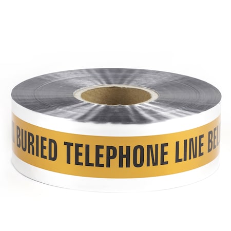 L.H. Dottie 3'' X 1000' Orange Detectable Tape (Caution Buried Telephone Line Below)